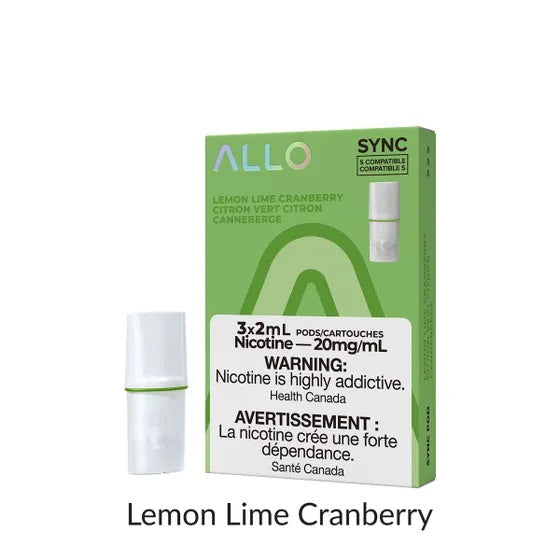 Allo Sync - Pod Pack - Lemon Lime Cranberry